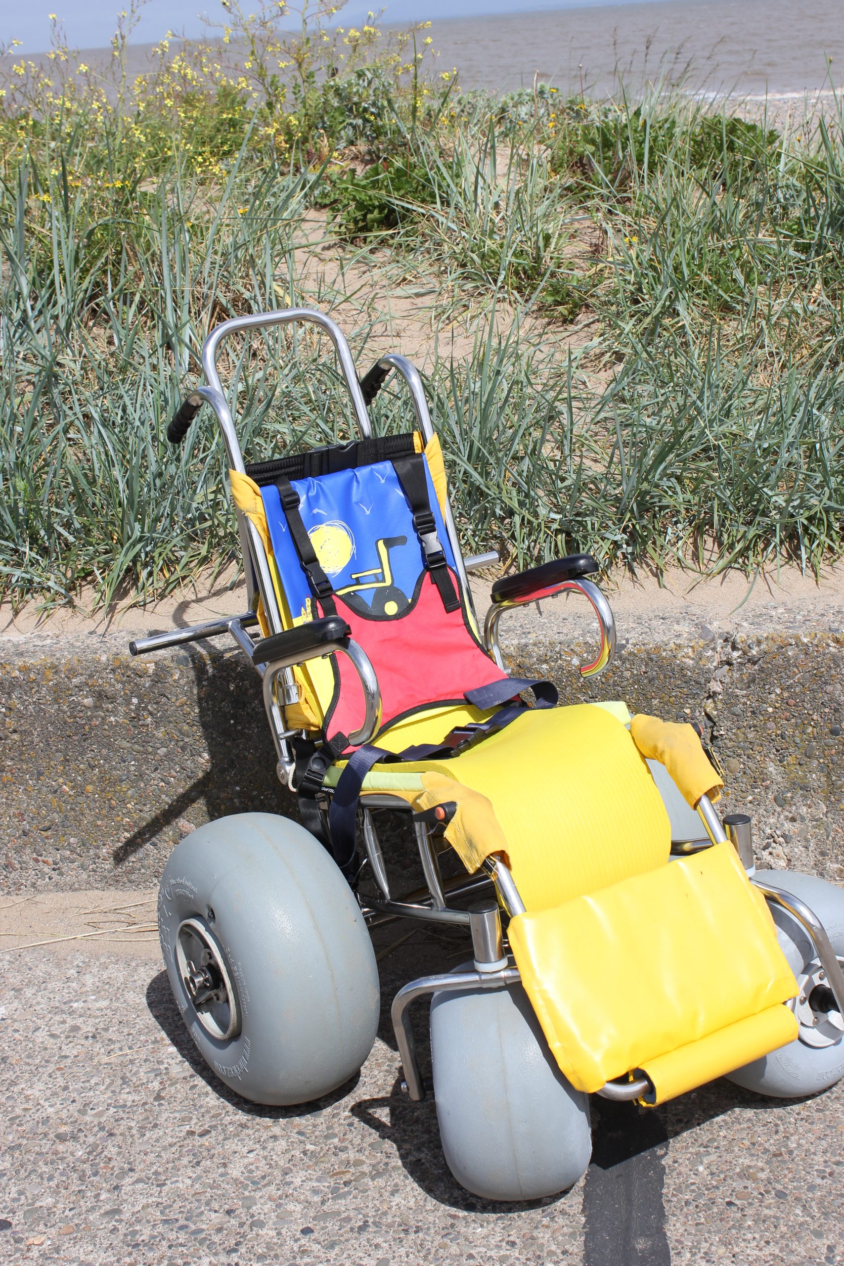 The Sandpiper upright beach chair for younger children
