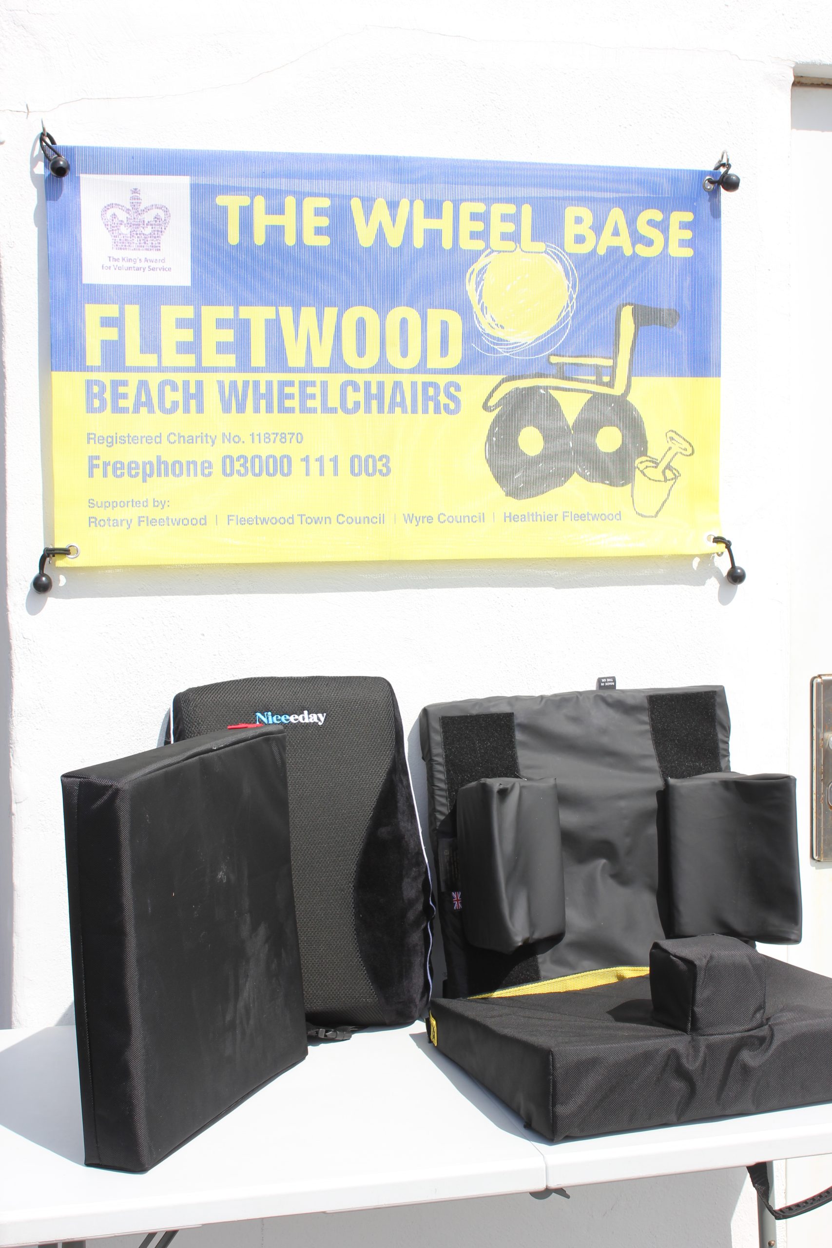 A selection of support cushions and side supports